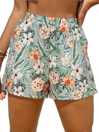 Damskie Szorty z Wysokim Stanem i Nadrukiem