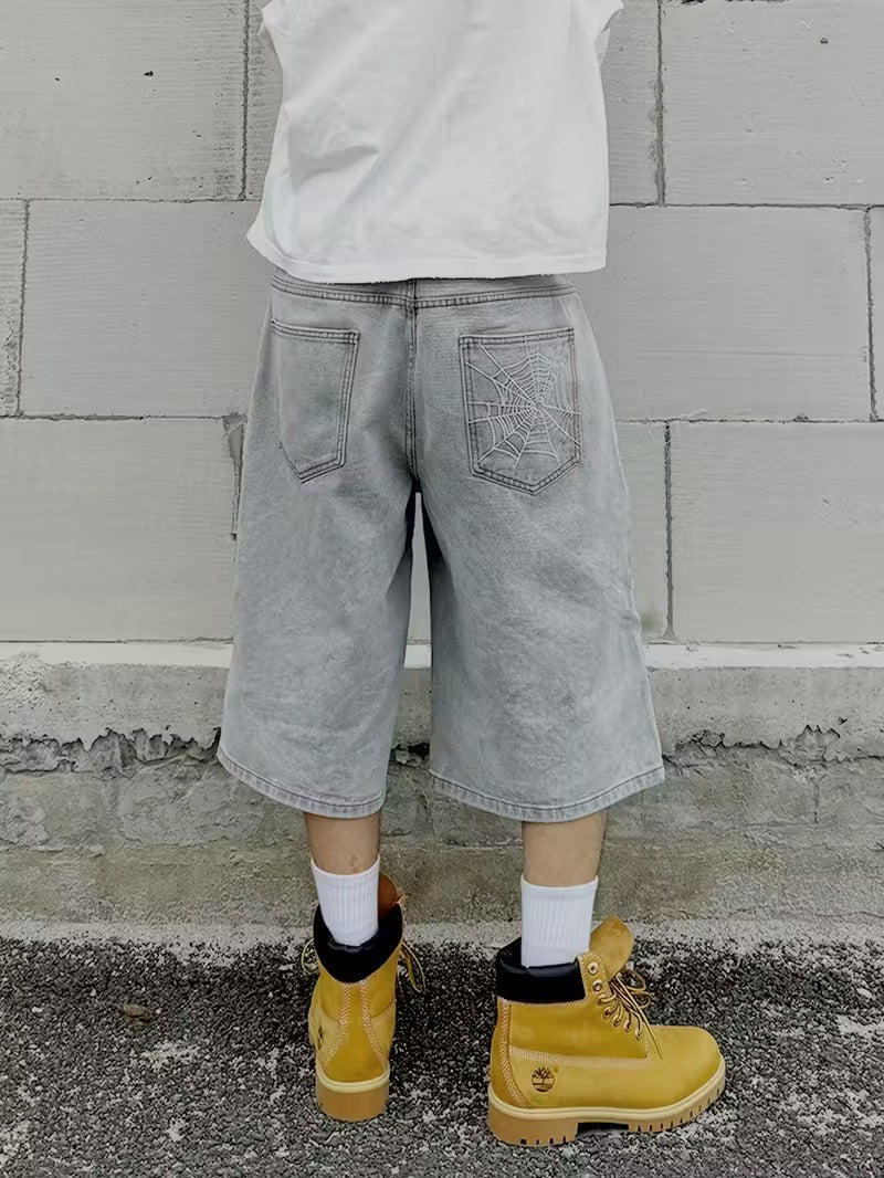 Męskie Szorty z Wzorem Pajęczyny